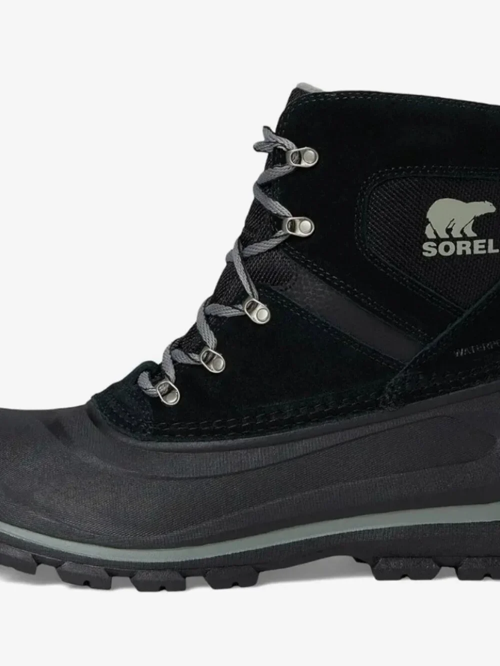 Sorel Buxton Lace Snow / Duck Boot Black Quarry Men's Size 11 NEW NM2737-010